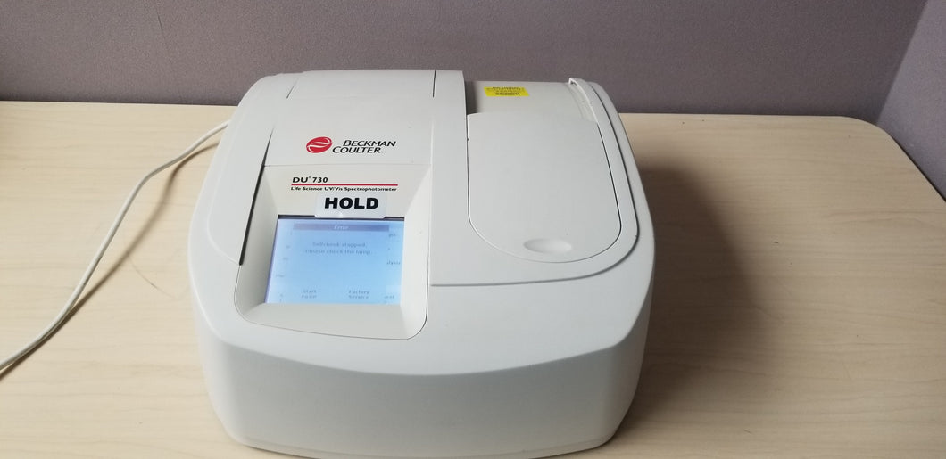 Beckman UV/Vis Scanning Spectrophotometer Model Du 730